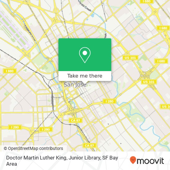 Doctor Martin Luther King, Junior Library map