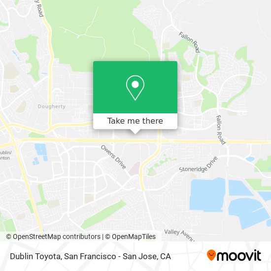 Dublin Toyota map