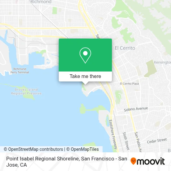 Point Isabel Regional Shoreline map