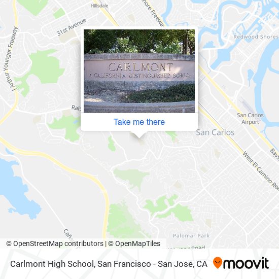 Carlmont High School map