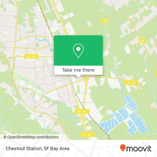 Mapa de Chestnut Station