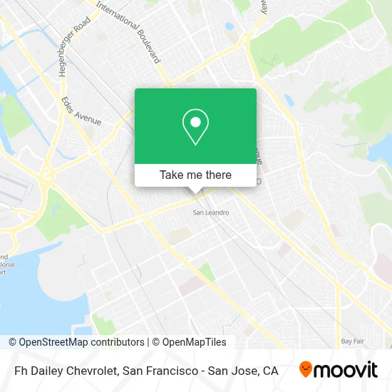 Fh Dailey Chevrolet map