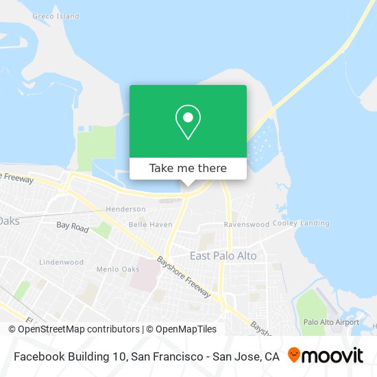 Facebook Building 10 map