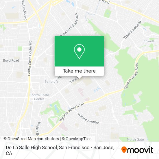 De La Salle High School map
