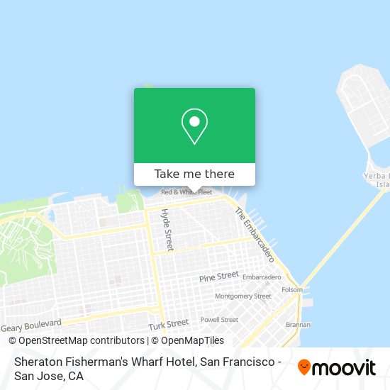 Mapa de Sheraton Fisherman's Wharf Hotel