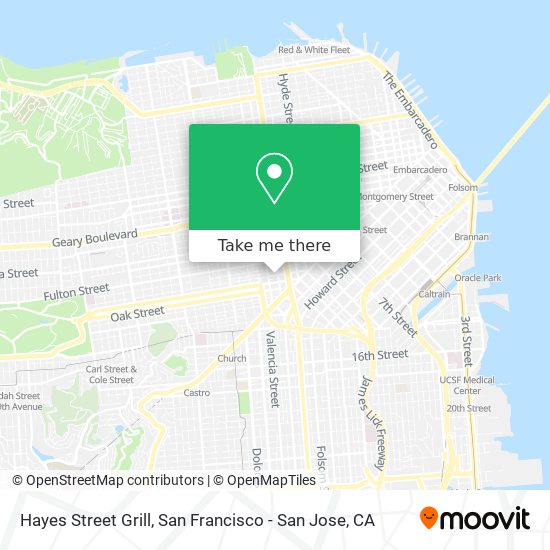 Hayes Street Grill map