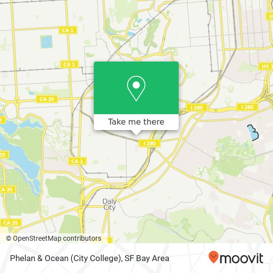 Mapa de Phelan & Ocean (City College)