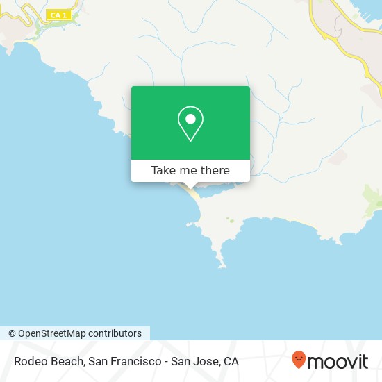 Mapa de Rodeo Beach