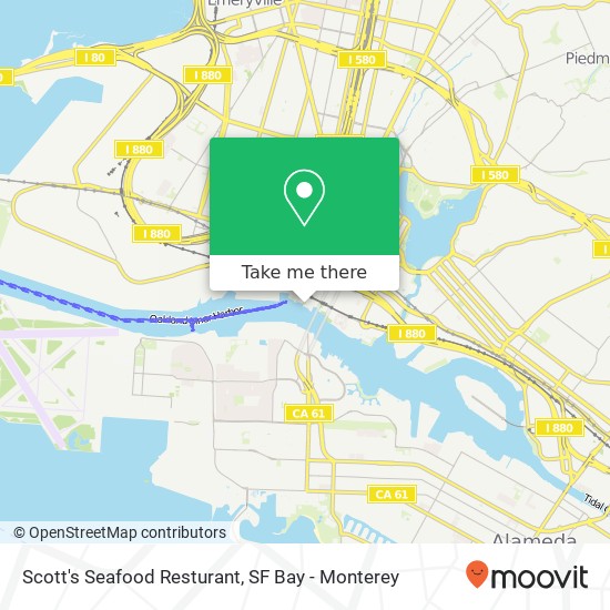 Mapa de Scott's Seafood Resturant