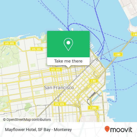 Mapa de Mayflower Hotel
