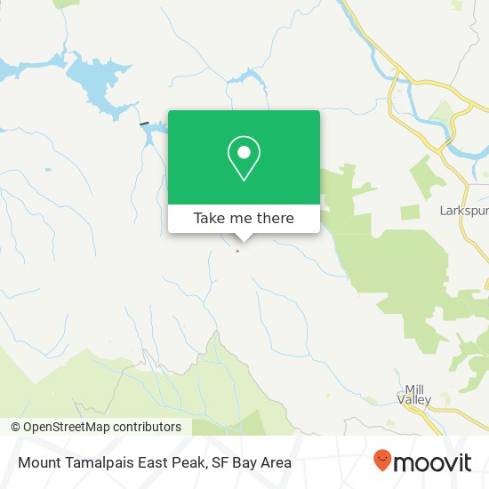Mount Tamalpais East Peak map