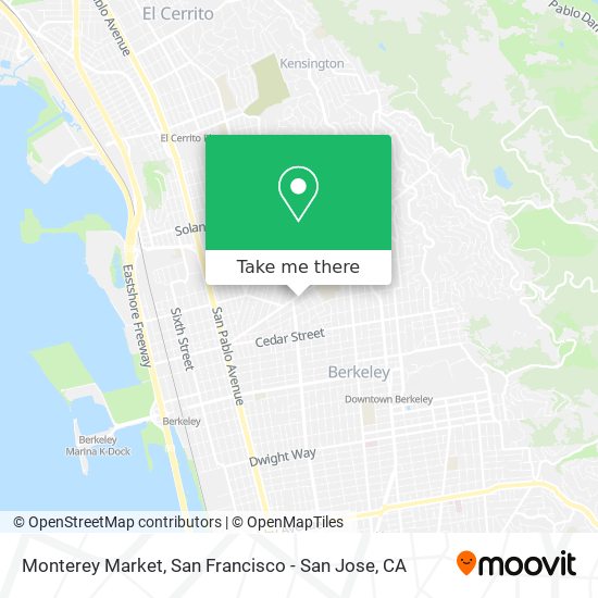 Mapa de Monterey Market