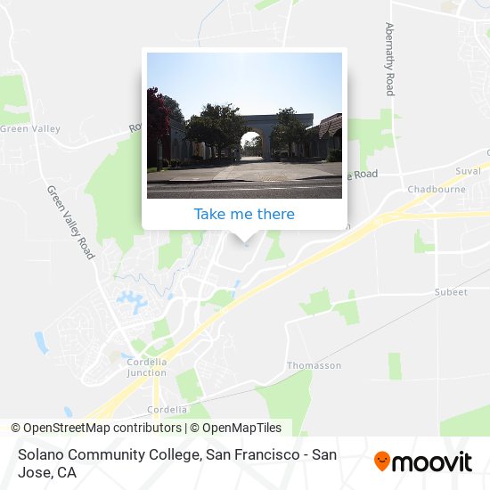 Mapa de Solano Community College