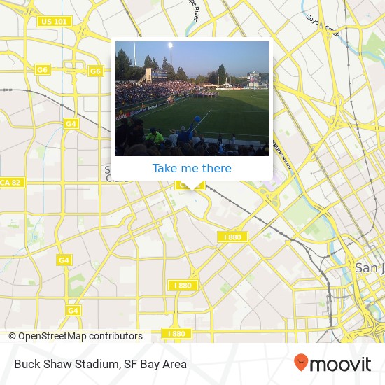 Mapa de Buck Shaw Stadium