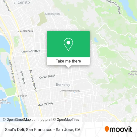 Saul's Deli map