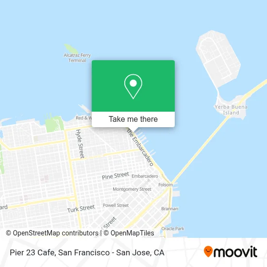 Pier 23 Cafe map