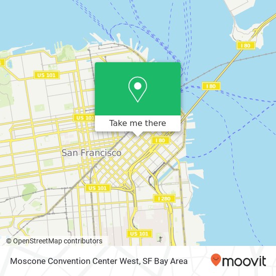 Moscone Convention Center West map