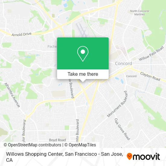Willows Shopping Center map