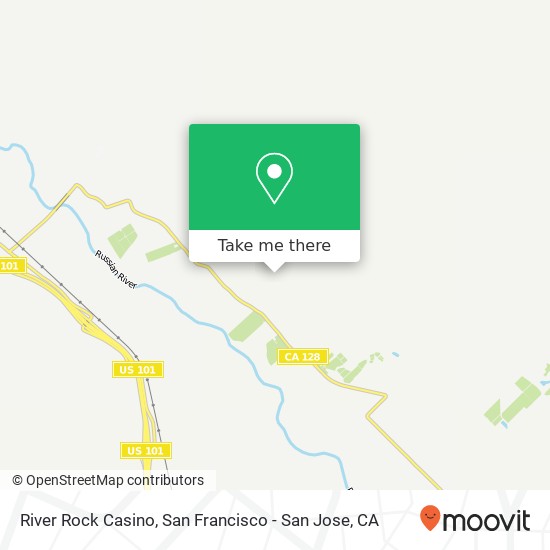 River Rock Casino map