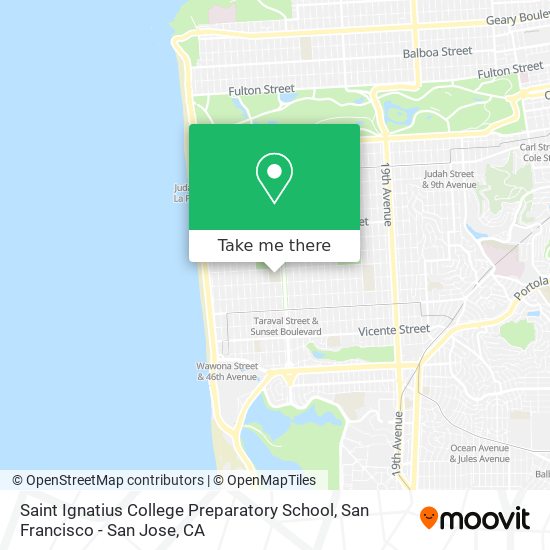 Mapa de Saint Ignatius College Preparatory School