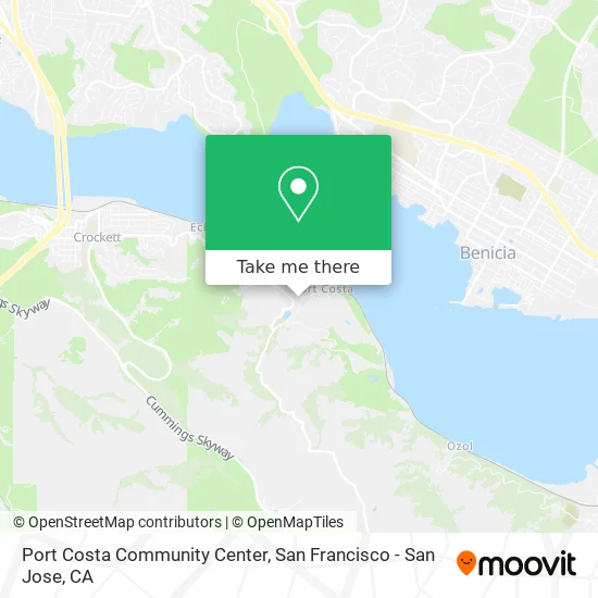 Port Costa Community Center map