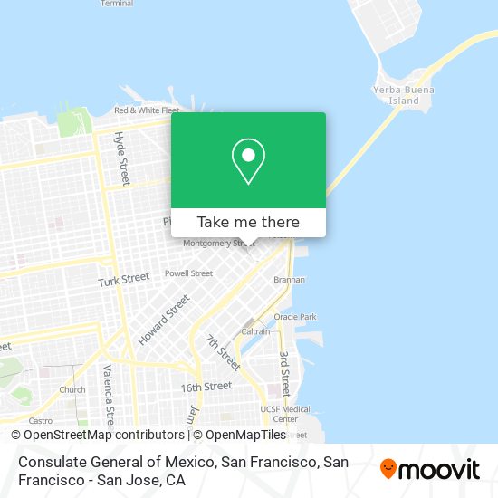 Consulate General of Mexico, San Francisco map