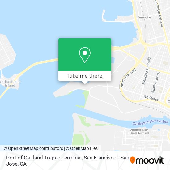 Mapa de Port of Oakland Trapac Terminal