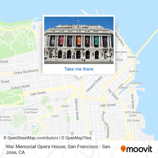 War Memorial Opera House map