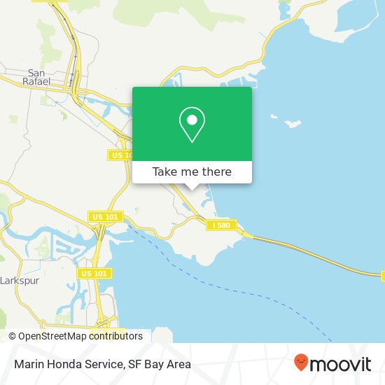 Marin Honda Service map