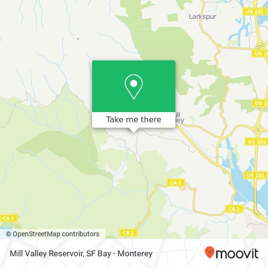 Mill Valley Reservoir map
