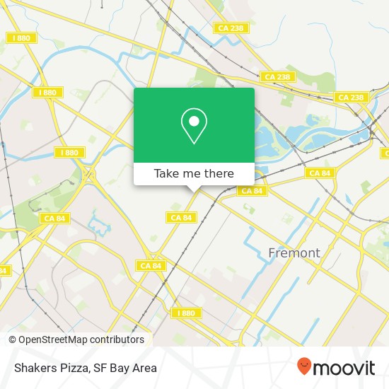 Mapa de Shakers Pizza