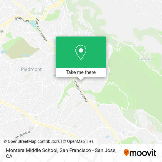 Montera Middle School map