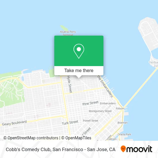 Cobb's Comedy Club map