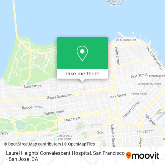 Laurel Heights Convalescent Hospital map