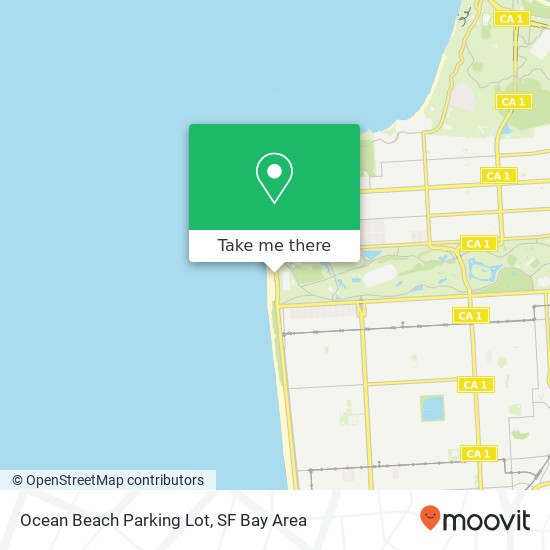 Mapa de Ocean Beach Parking Lot