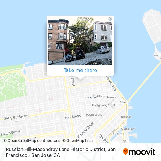 Russian Hill-Macondray Lane Historic District map