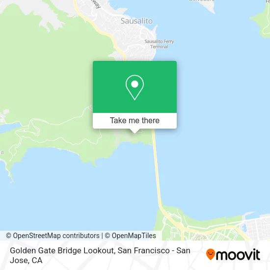 Golden Gate Bridge Lookout map
