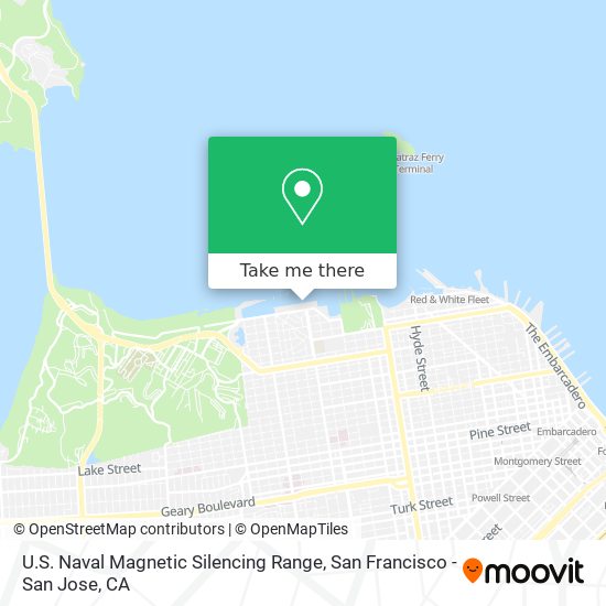 U.S. Naval Magnetic Silencing Range map