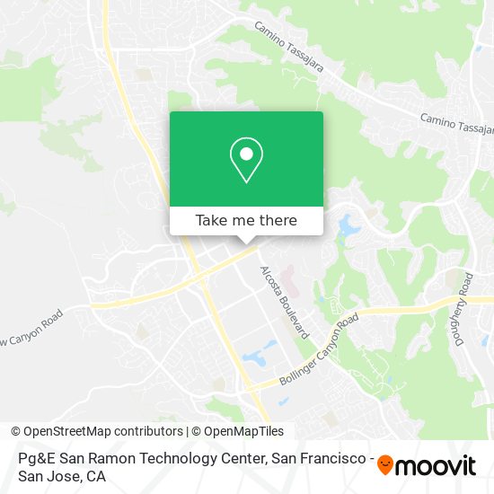 Pg&E San Ramon Technology Center map