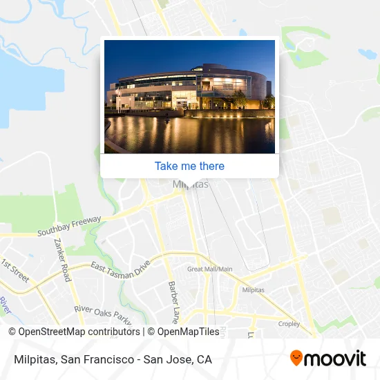 Milpitas map