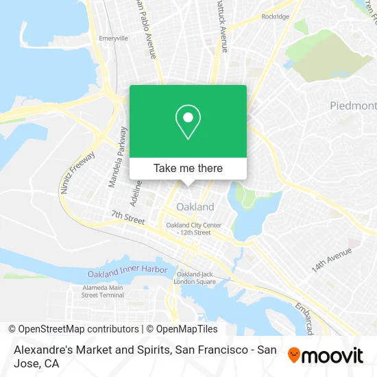 Alexandre's Market and Spirits map