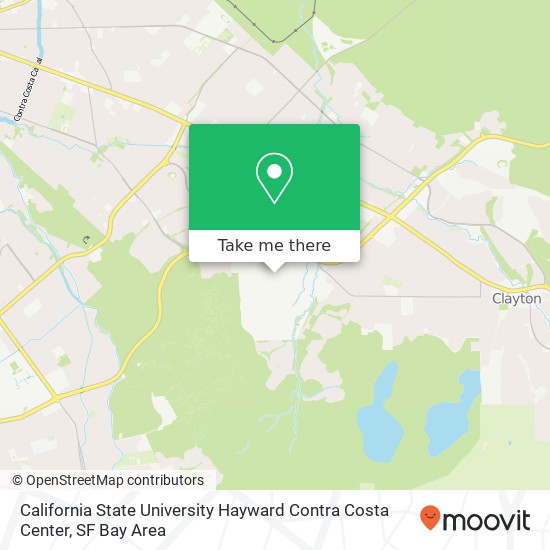 California State University Hayward Contra Costa Center map