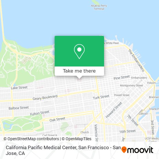 California Pacific Medical Center map