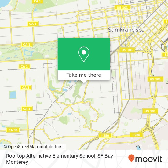 Mapa de Rooftop Alternative Elementary School