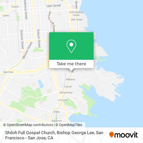 Shiloh Full Gospel Church, Bishop George Lee map