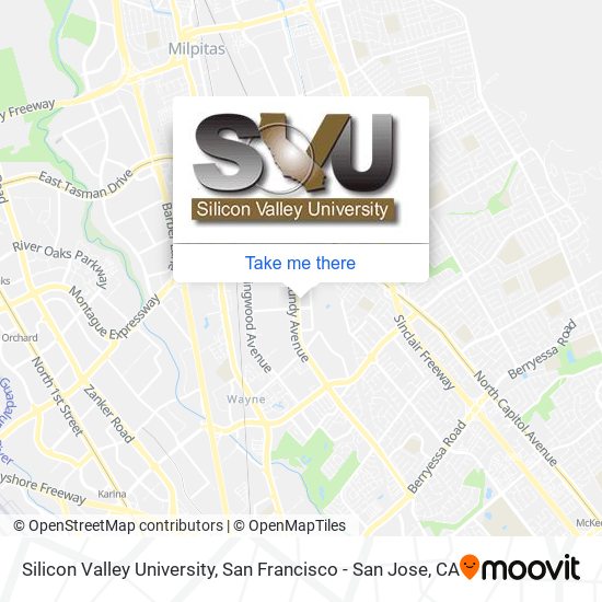 How to get to Silicon Valley University in San Jose by Bus, BART, Light  Rail or Train?