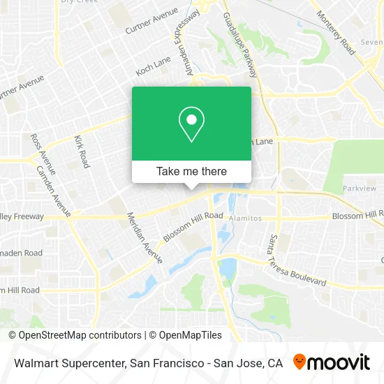 Mapa de Walmart Supercenter