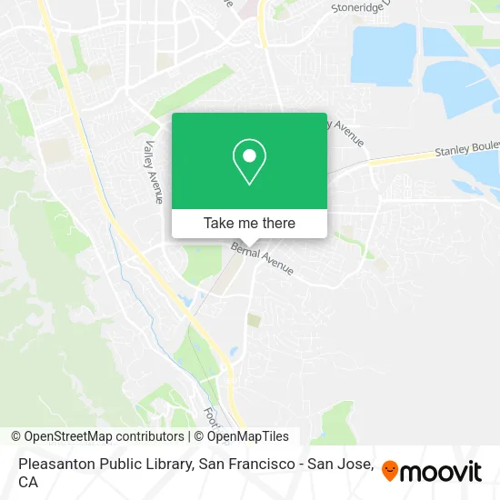 Pleasanton Public Library map