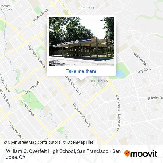 William C. Overfelt High School map