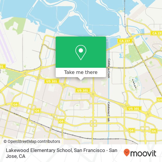 Lakewood Elementary School map